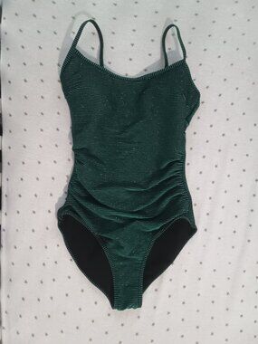 NWT Eomenie Green Sparkly One Piece Swimsuit S Small